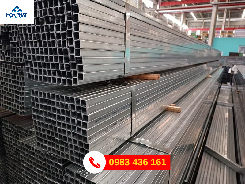 Thép hộp mạ kẽm 30 x 30 x 1,4 x 6m