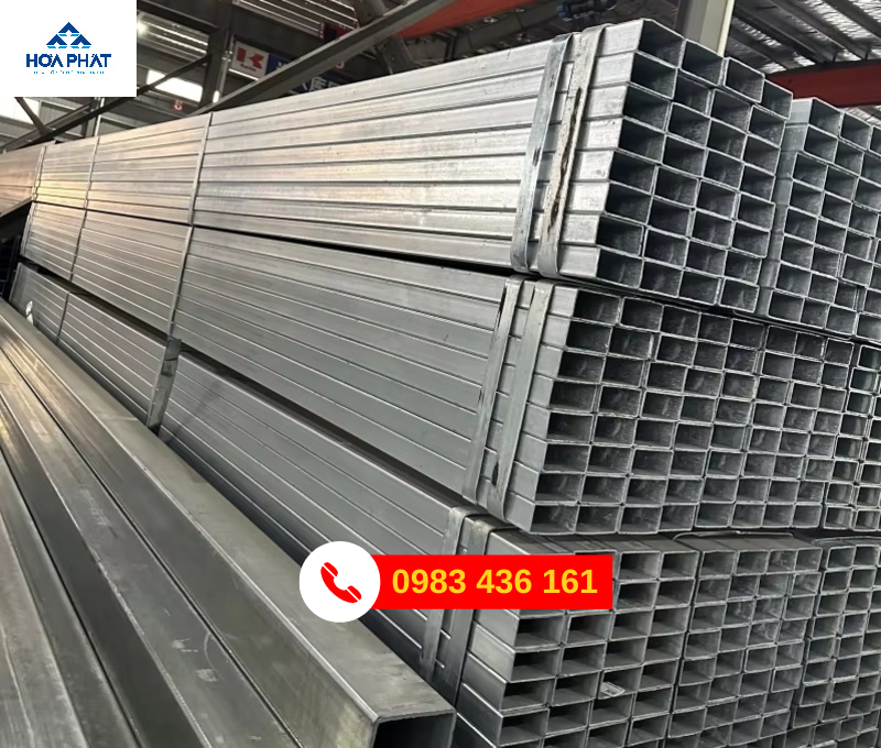 Thép hộp mạ kẽm 30 x 30 x 1.8 x 6m